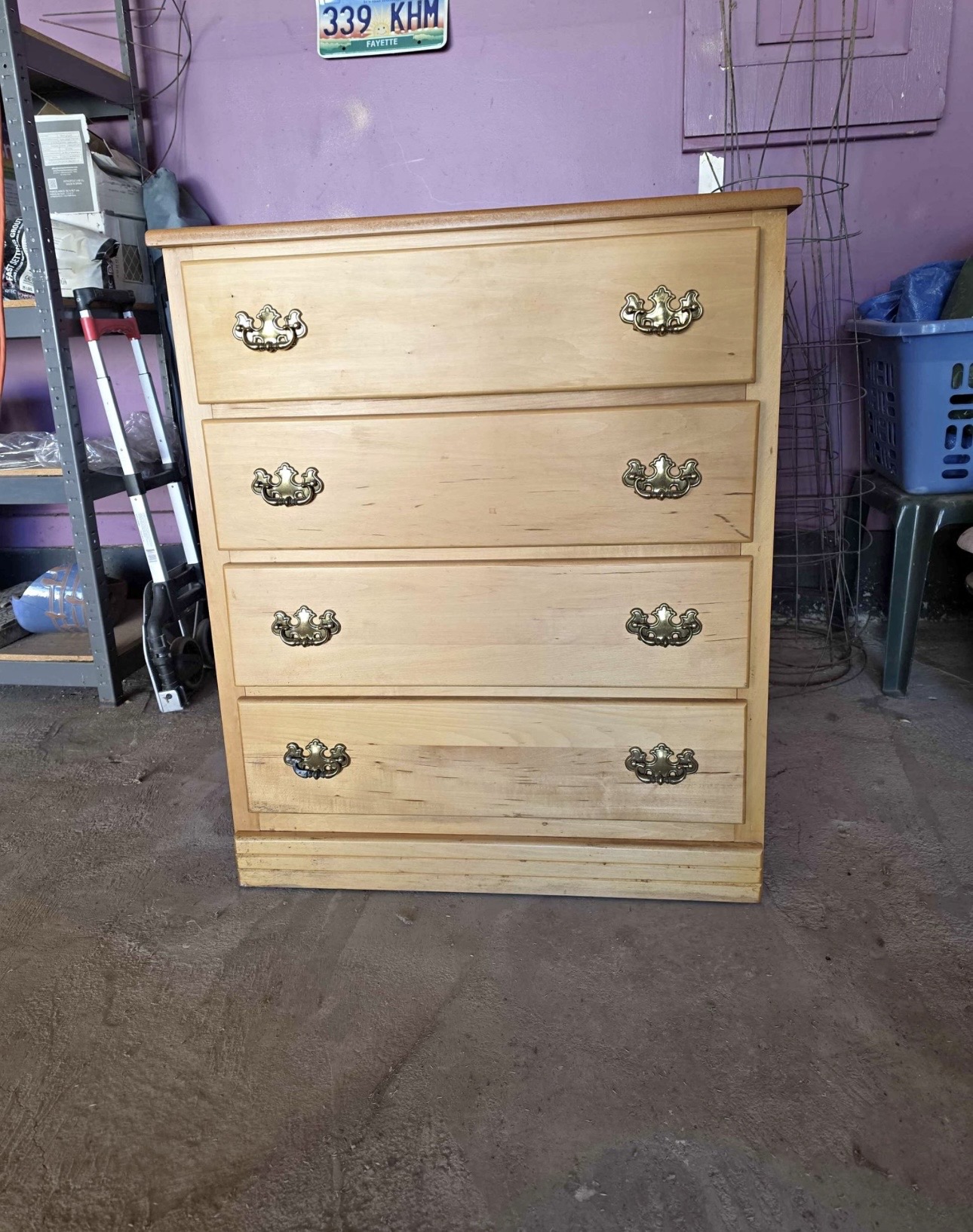 4 Drawer Chest — before restoration